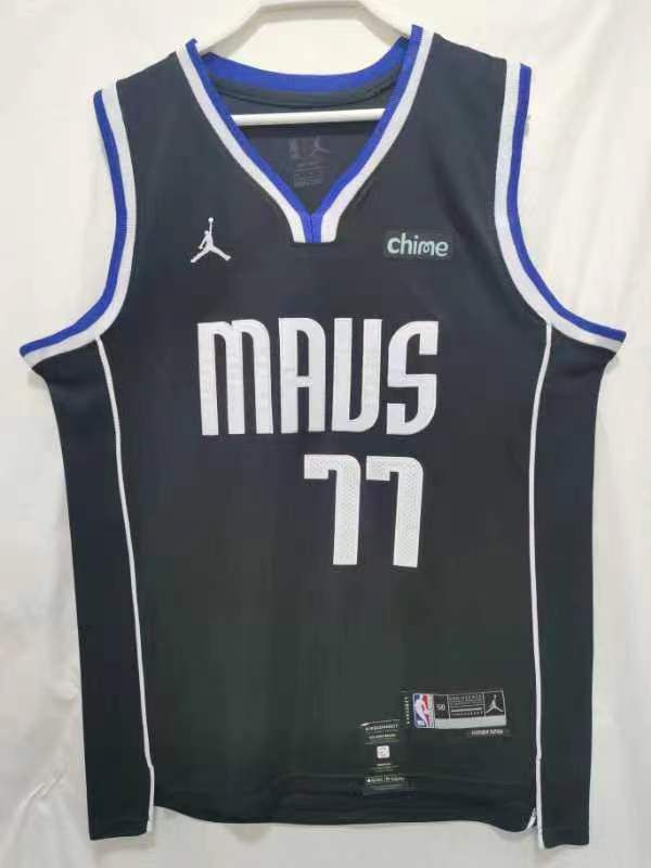 Men Dallas Mavericks #77 Doncic Black Game 22-23 NBA Jersey->golden state warriors->NBA Jersey